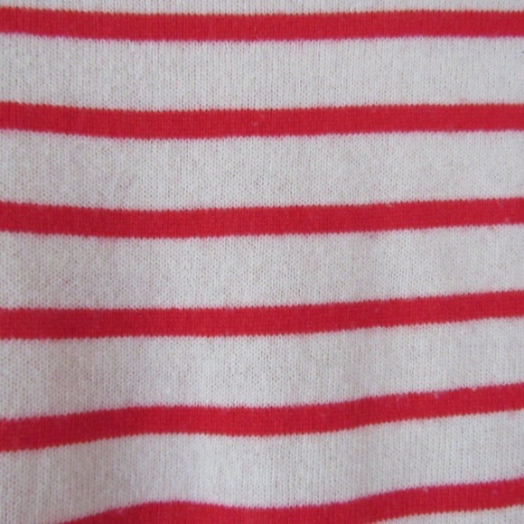 Vineyard Vines Cream Red Striped Sweater XS Wool Cashmere Nautical Knit Preppy - Picture 9 of 9